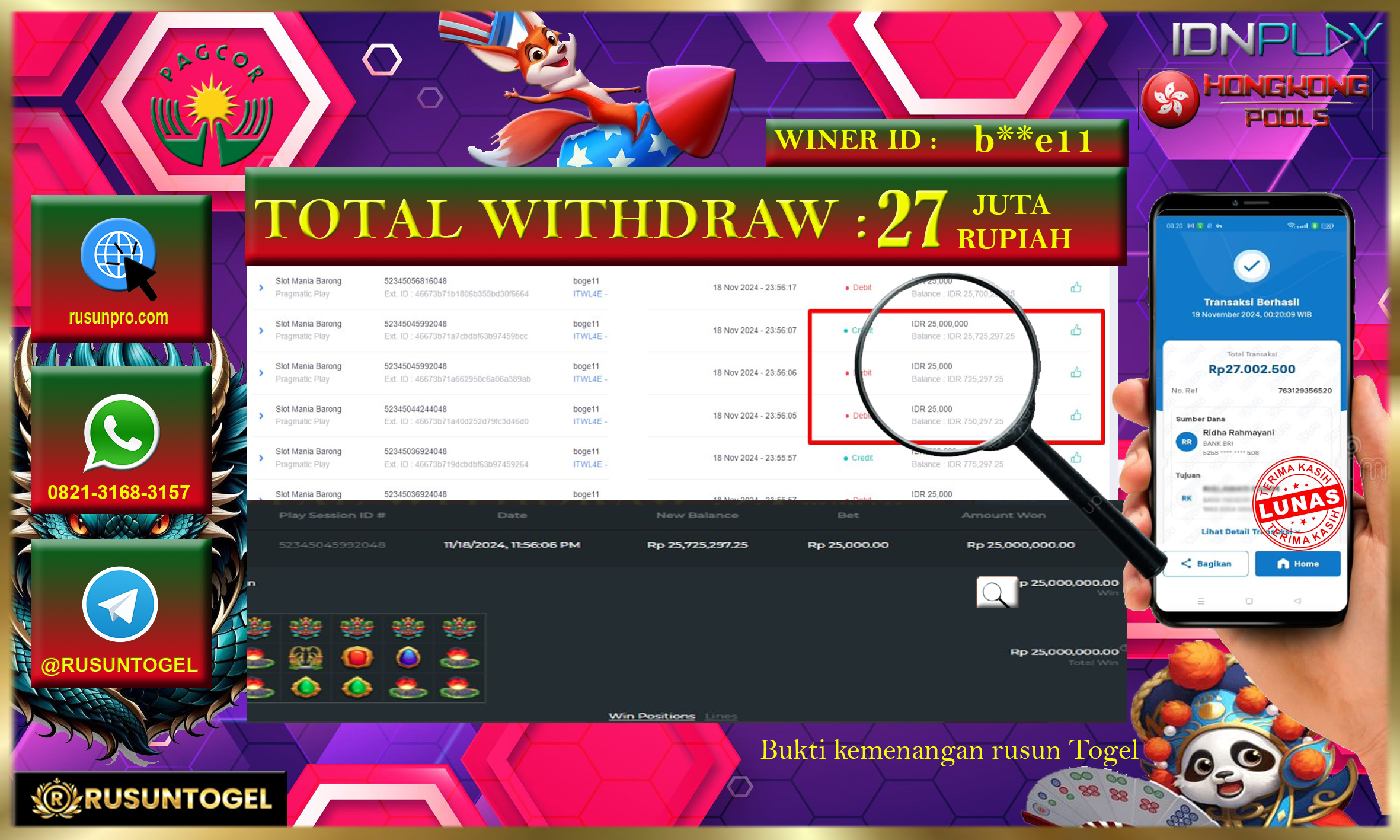 PREDIKSI RUSUNTOGEL